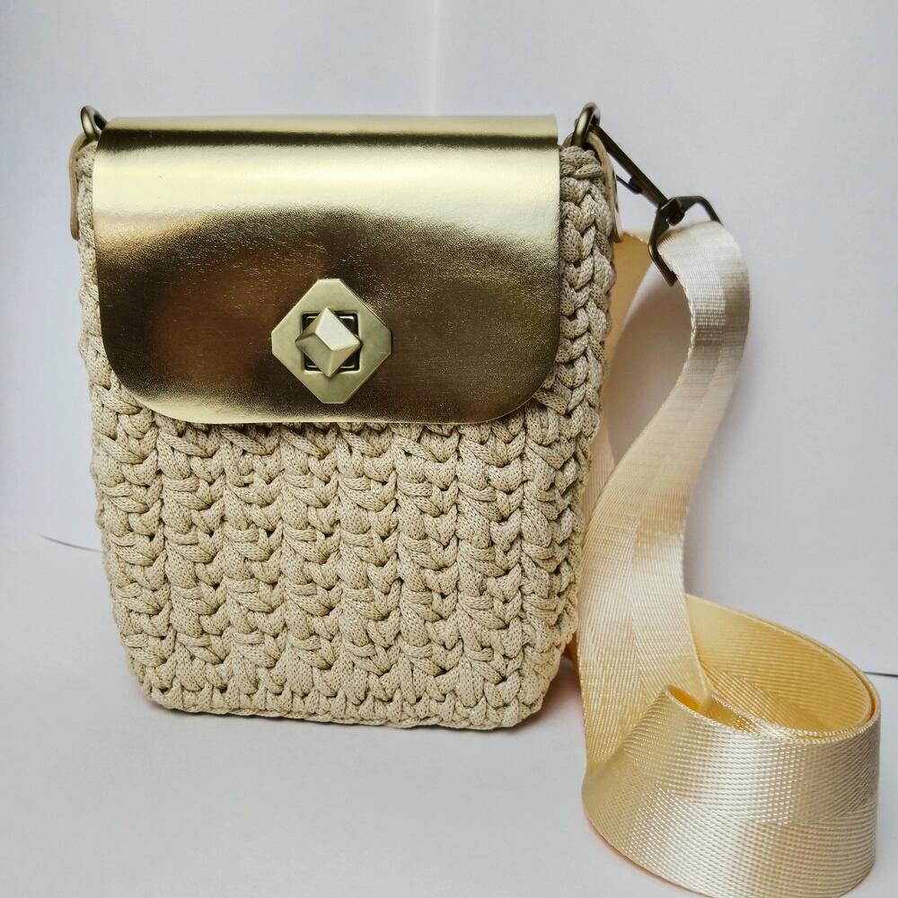 Сумка вязаная "Gold мини"